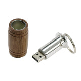 Clé usb Tonneau bois foncé