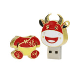 Clé usb Vache asiatique acier