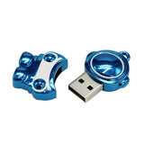 Clé usb Homme de l'espace acier bleu