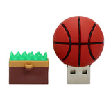Clé usb Ballon de Basketball sur gazon