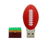Clé usb Ballon de rugby sur pelouse