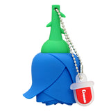 Clé usb Fleur Tulipe bleue