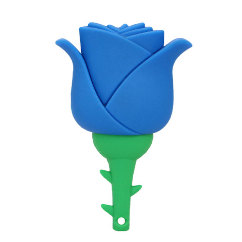 Clé usb Fleur Tulipe bleue