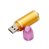Clé usb Rouge à Lèvres doré violet