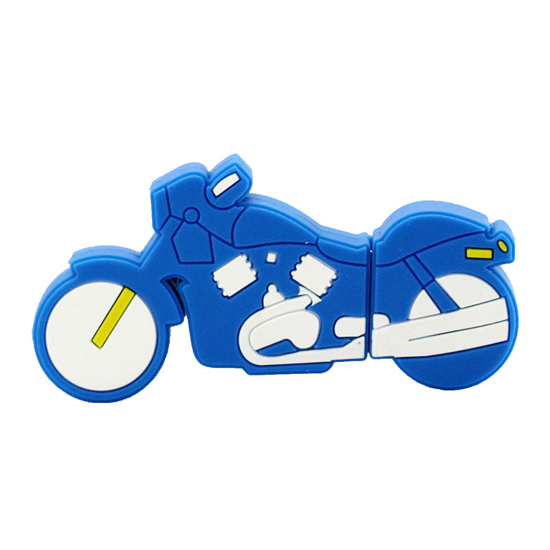 Clé usb moto bleue