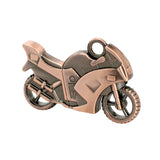 Clé usb moto acier bronze