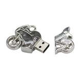 Clé usb moto chrome