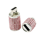 Clé usb cylindre acier strass