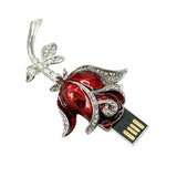 Clé usb Rose acier broche