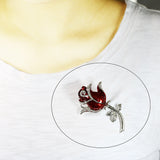 Clé usb Rose acier broche