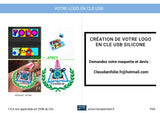 Clé usb silicone 3D personnalisée (demande sur devis : Cleusbenfolie.fr@hotmail.com)
