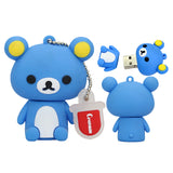 Clé usb Oursons  de couleurs assis