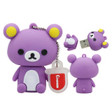 Clé usb Oursons  de couleurs assis