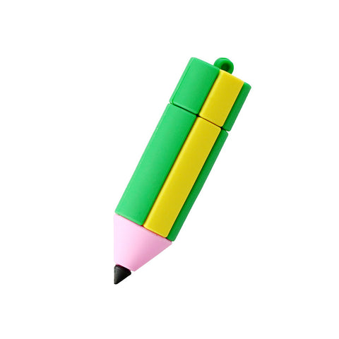 Clé usb Crayon vert et jaune