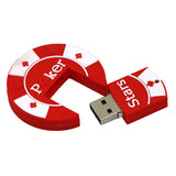 Clé usb Jeton de Poker rouge