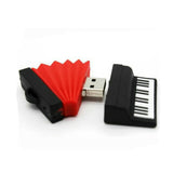 Clé usb Accordéon noir et rouge