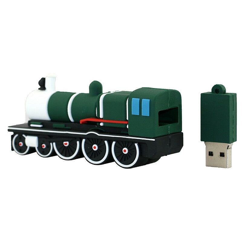 Clé usb Train locomotive verte