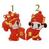 Clé usb Personnages asiatiques coeur