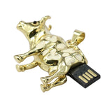 Clé usb vache dorée