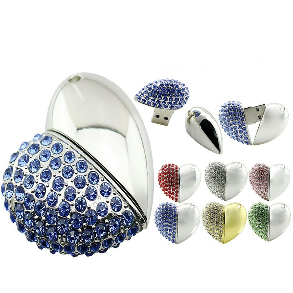 Clé usb Coeur métal couleur