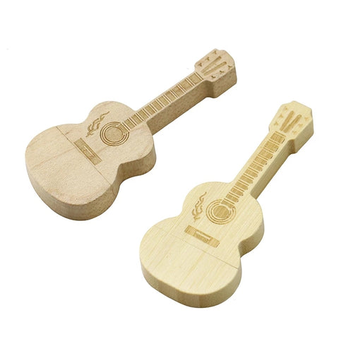 Clé usb guitare bois